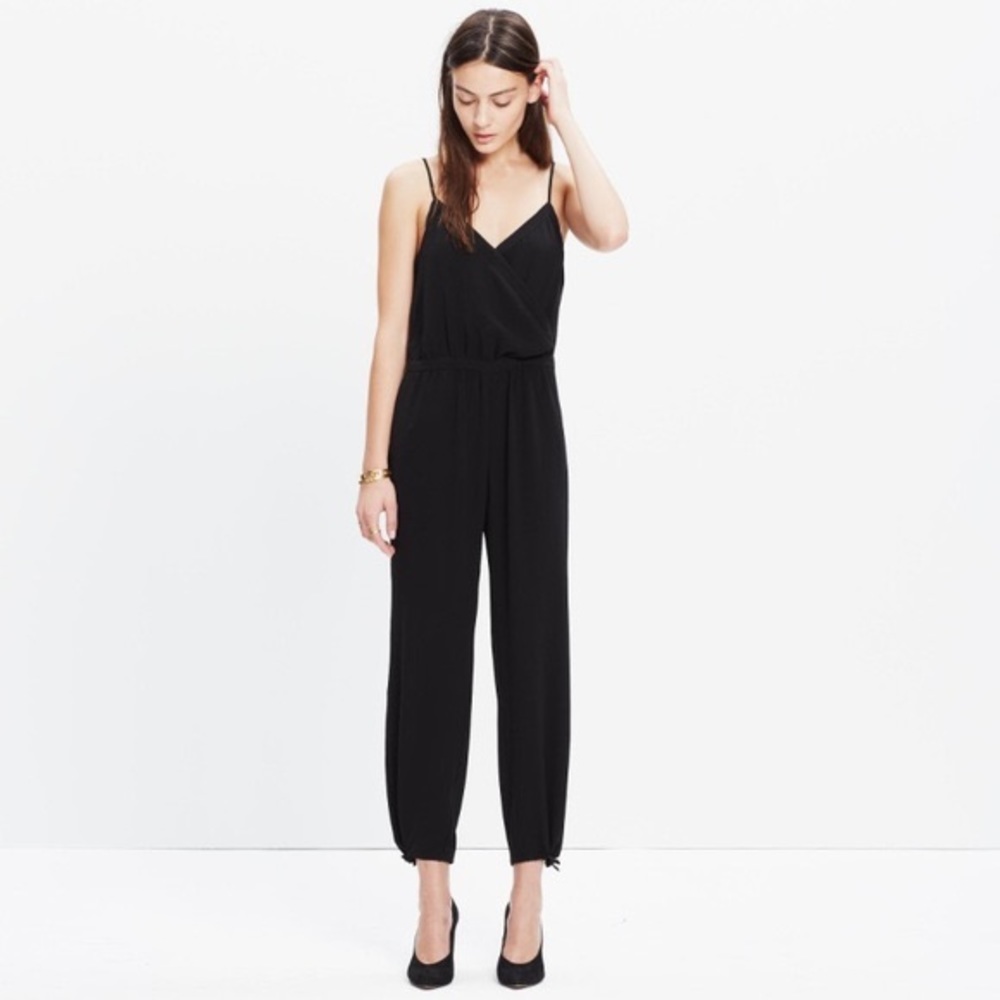 Madewell faux wrap cali jumpsuit